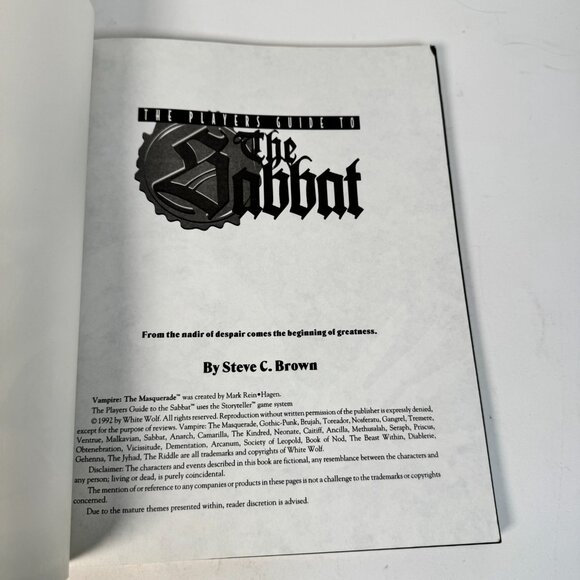 Vampire The Masquerade Awakening Diablerie Mexico Sabbat Sourcebook Lot 2 RPG Ho - Picture 8 of 9